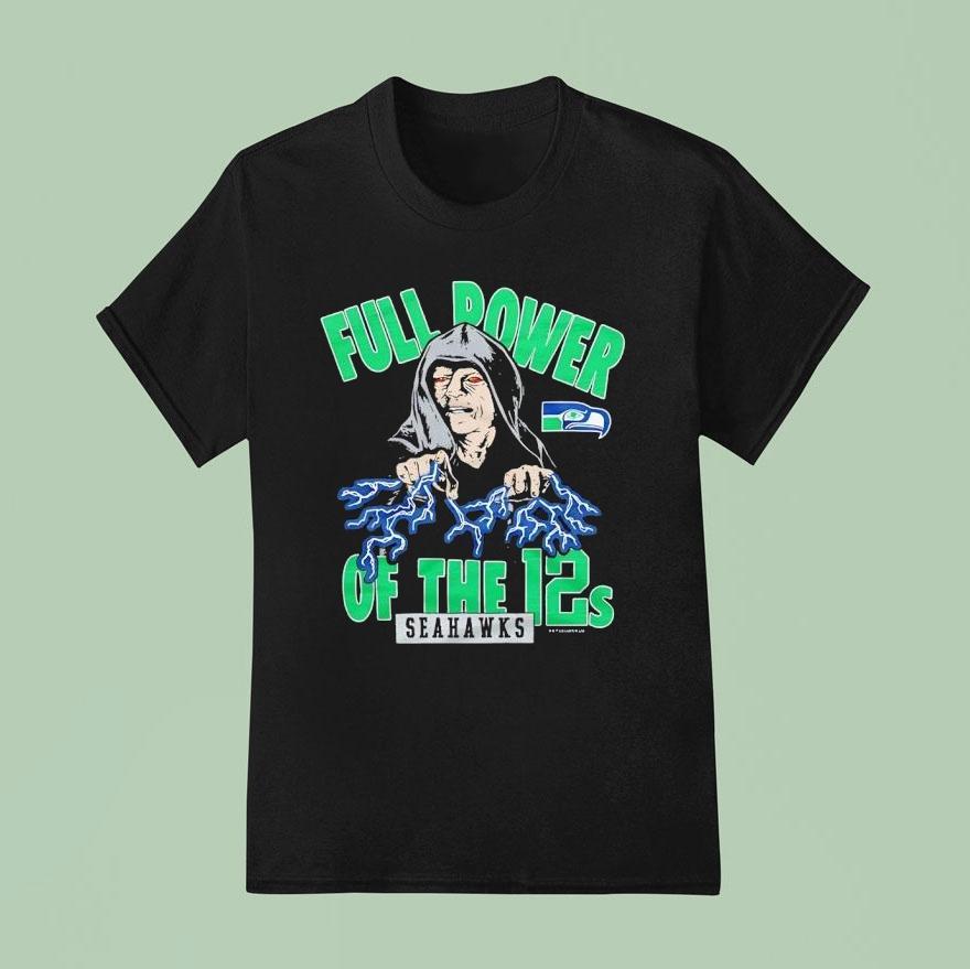 Star Wars X Seattle Seahawks Darth Sidious Full Power Of The 12s Shirt