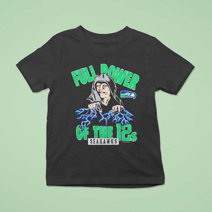 Star Wars X Seattle Seahawks Darth Sidious Full Power Of The 12s Shirt