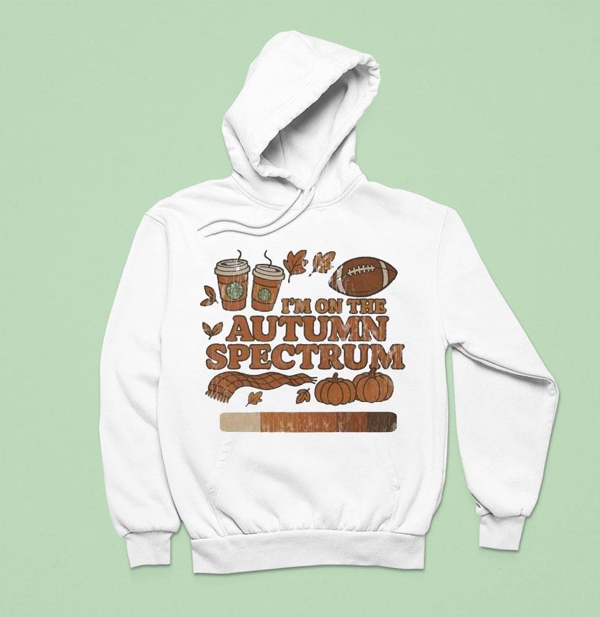 Starbucks I'm On The Autumn Spectrum Shirt Starbucks I'm On The Autumn Spectrum Shirt