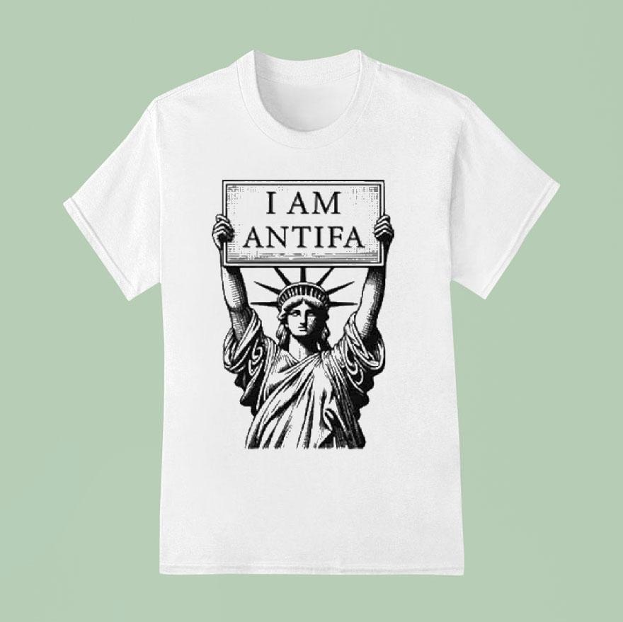 Statue Of Liberty I Am Antifa Shirt
