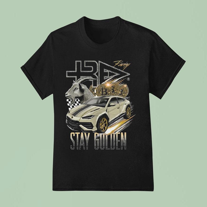 Stay Golden Racing Lambo And Crypto Edition Shirt