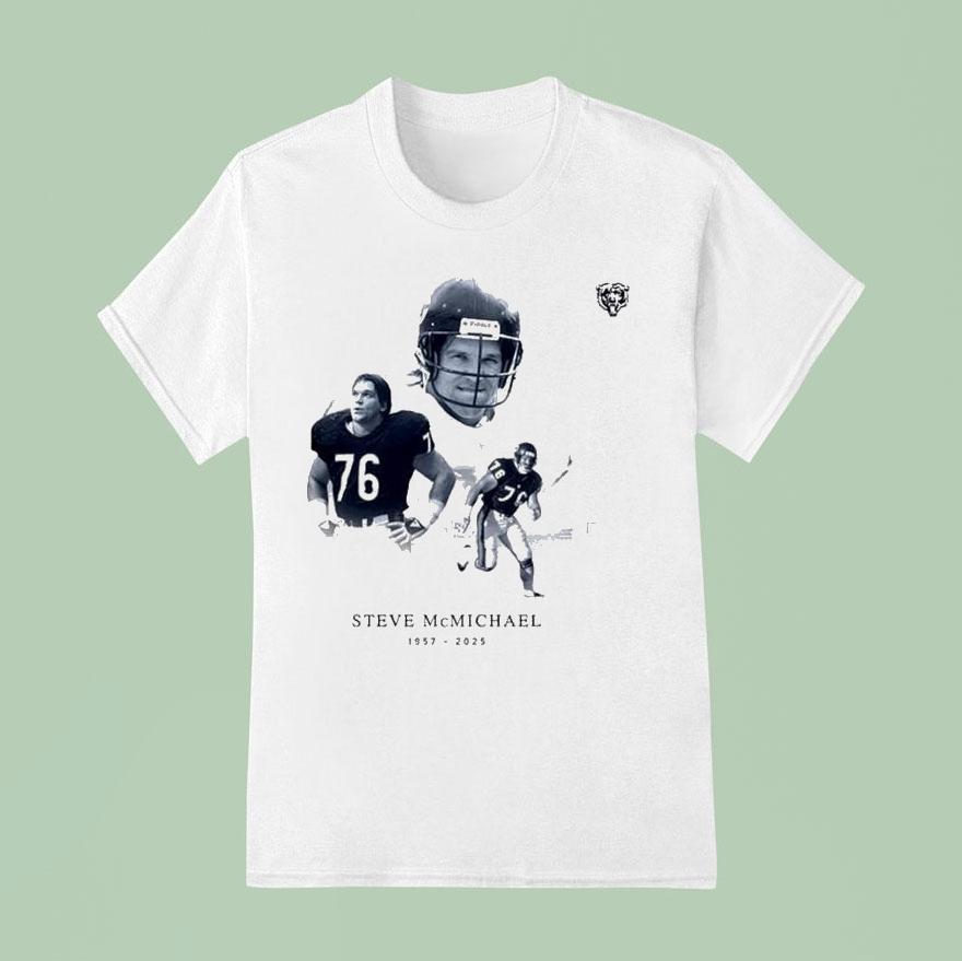Steve Mcmichael 1957-2025 Thank You For The Memories Rip Chicago Bears Legend Shirt