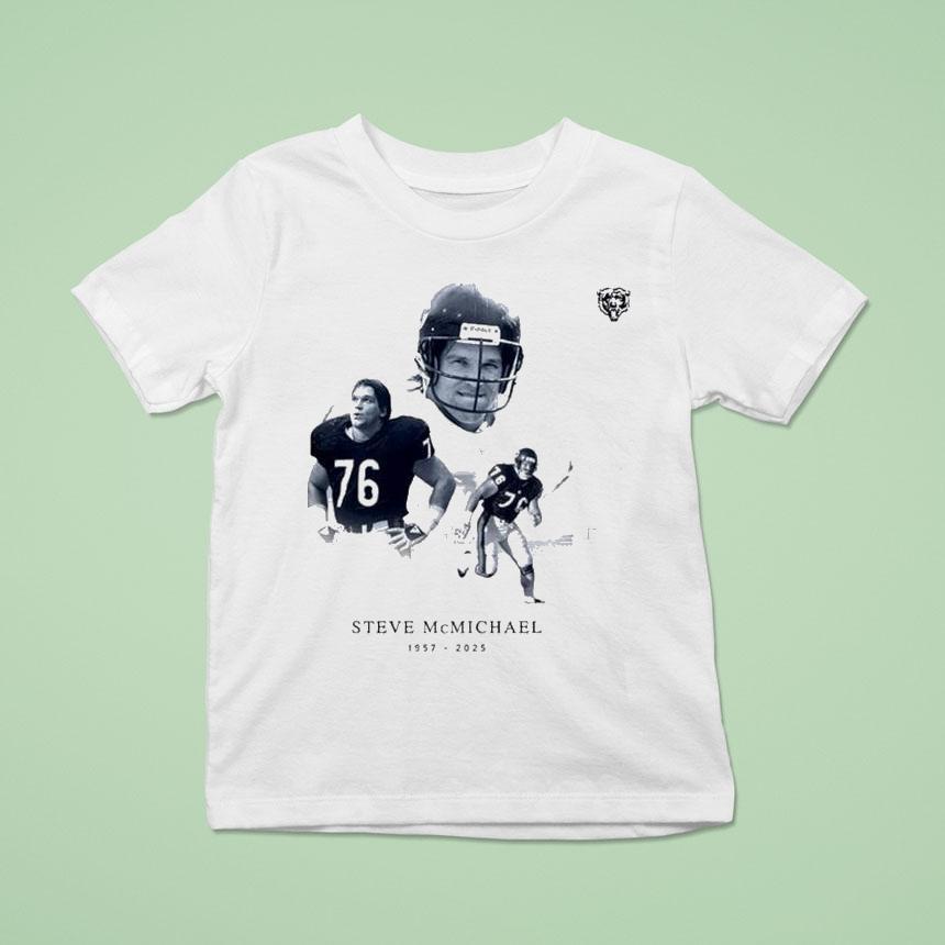 Steve Mcmichael 1957-2025 Thank You For The Memories Rip Chicago Bears Legend Shirt