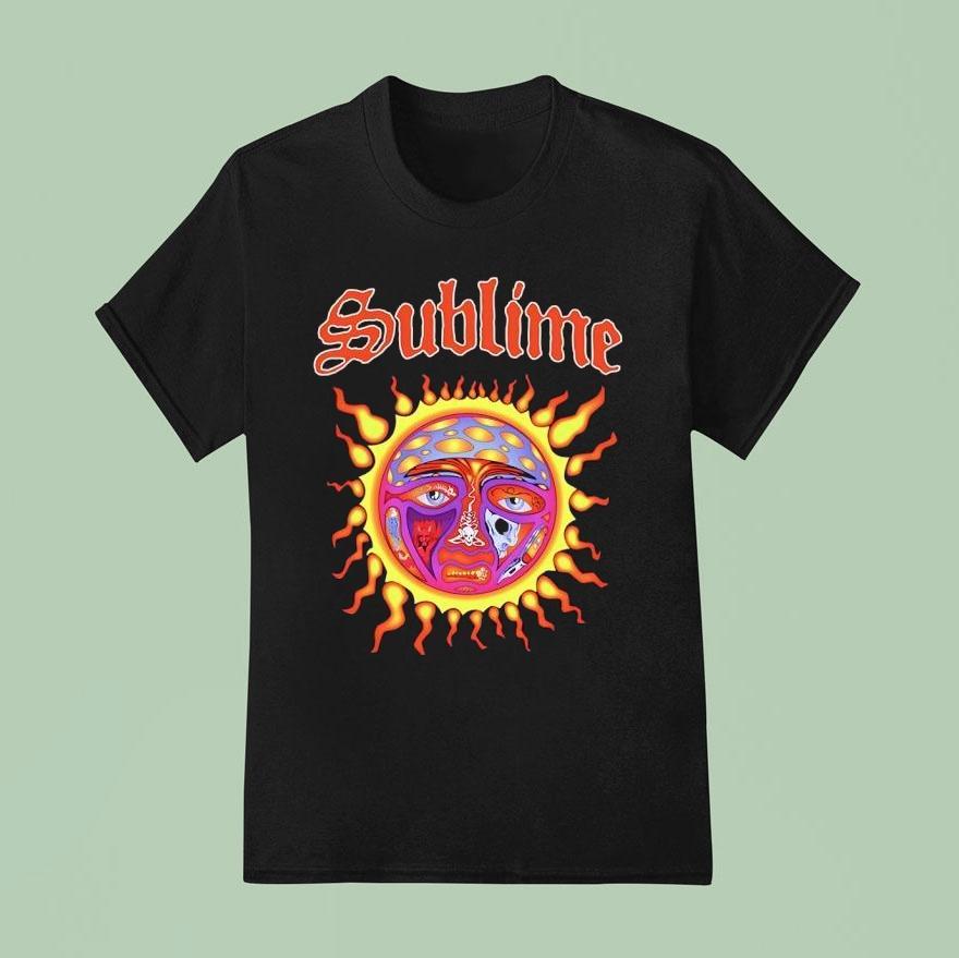 Sublime Sun With Skeleton Motif Shirt
