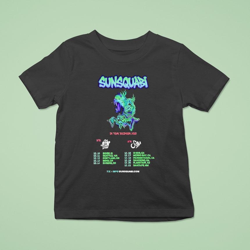 Sunsquabi On Tour December 2025 Shirt