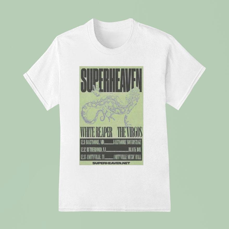 Superheaven White Reaper The Virgos Tour December 2025 Shirt