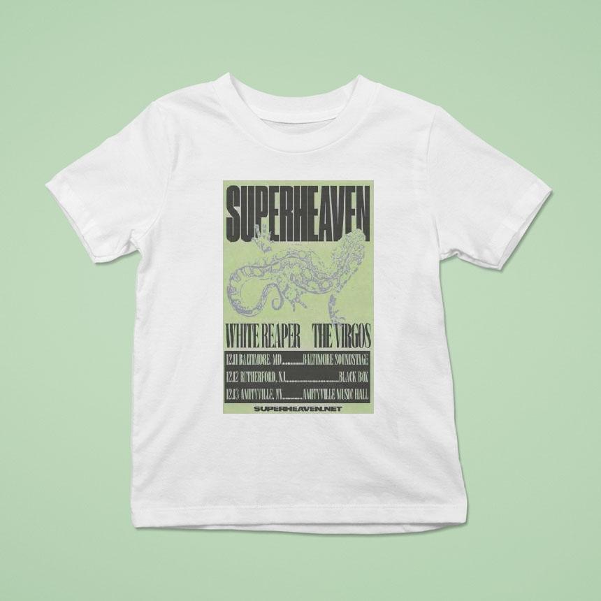 Superheaven White Reaper The Virgos Tour December 2025 Shirt