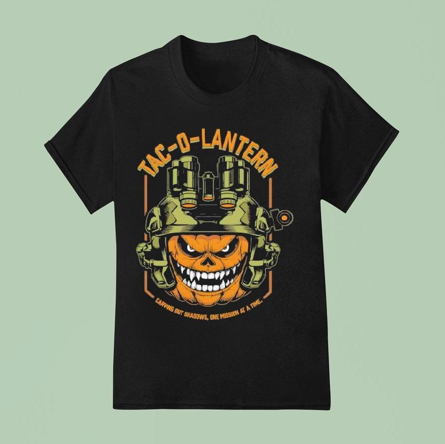Tac-o-lantern Carving Out Shadows One Mission At A Time Shirt