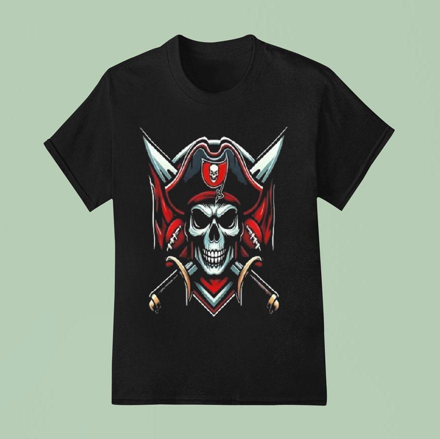 Tampa Bay Buccaneers Football Print Waffle Shirt