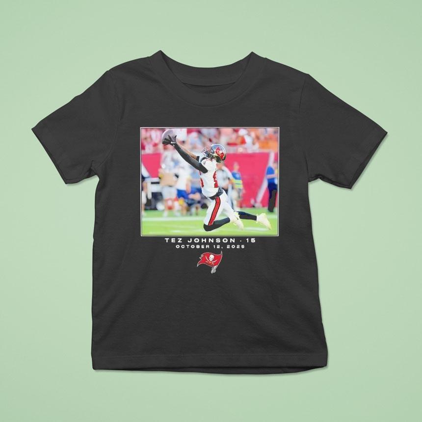 Tampa Bay Buccaneers Tez Johnson Nfl Flash Features Week 6 Shirt