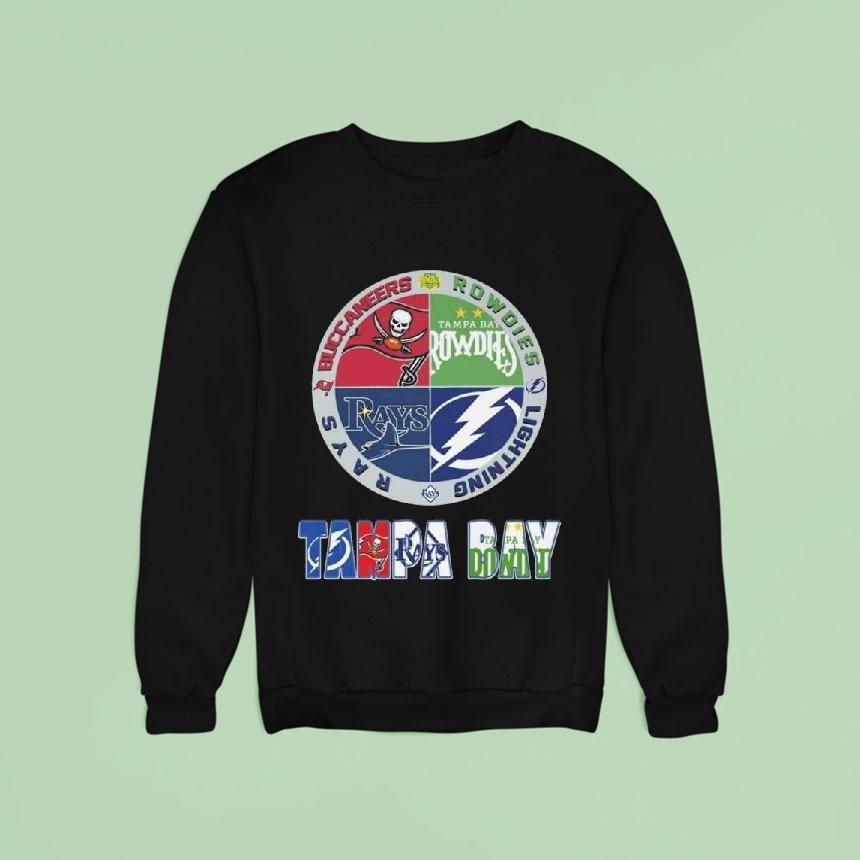 Tampa Bay City Sports Buccaneers Rowdies Lightning And Rays Logo 2025 Shirt Tampa Bay City Sports Buccaneers Rowdies Lightning And Rays Logo 2025 Shirt
