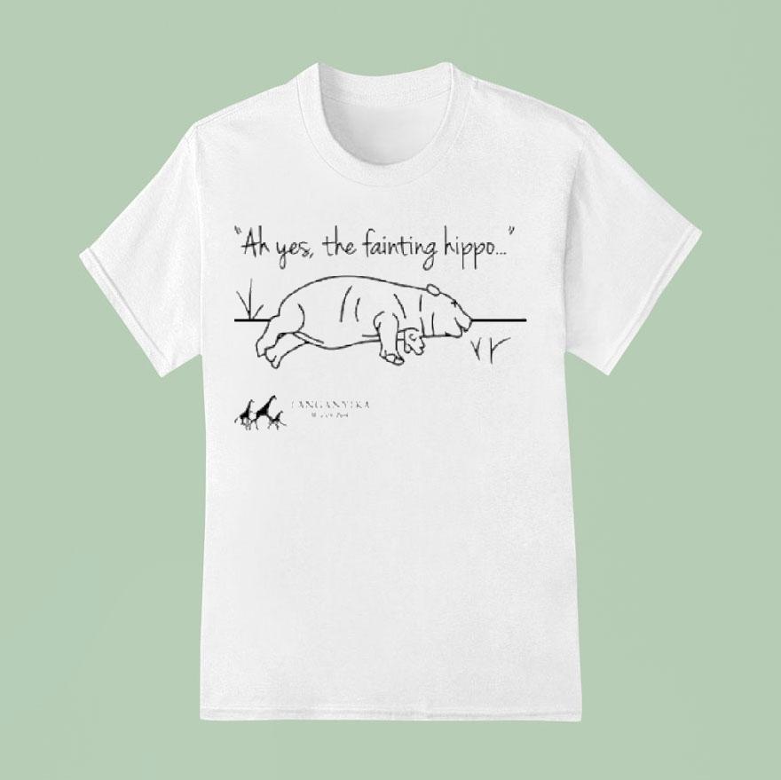Tanganyika Wildlife Park Fainting Hippo Shirt