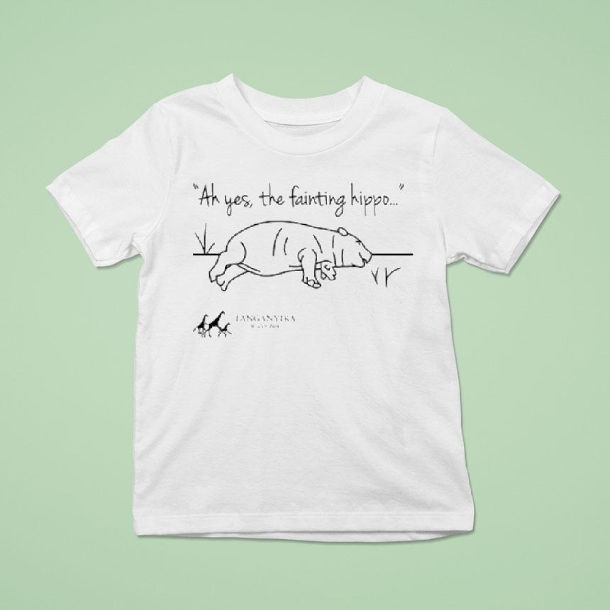 Tanganyika Wildlife Park Fainting Hippo Shirt