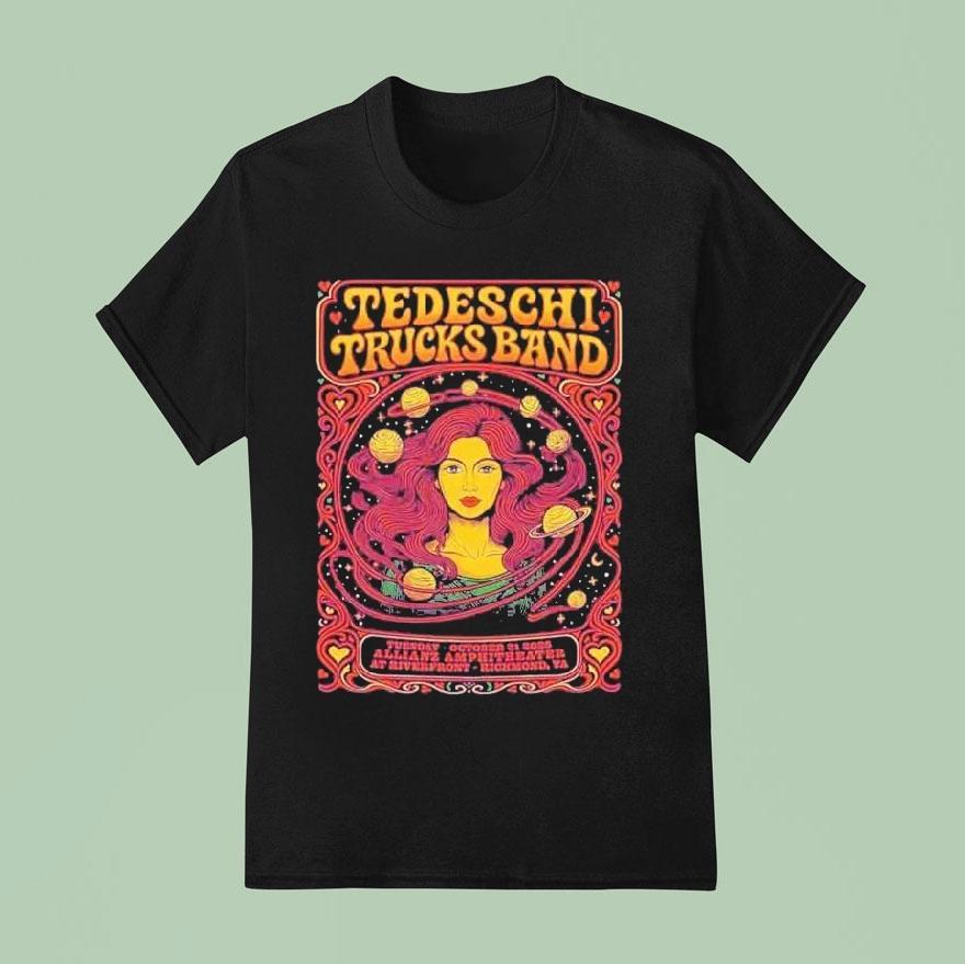 Tedeschi Trucks Band Richmond Virginia 2025 Concert At Allianz Amphitheater At Riverfront On October 21 Shirt