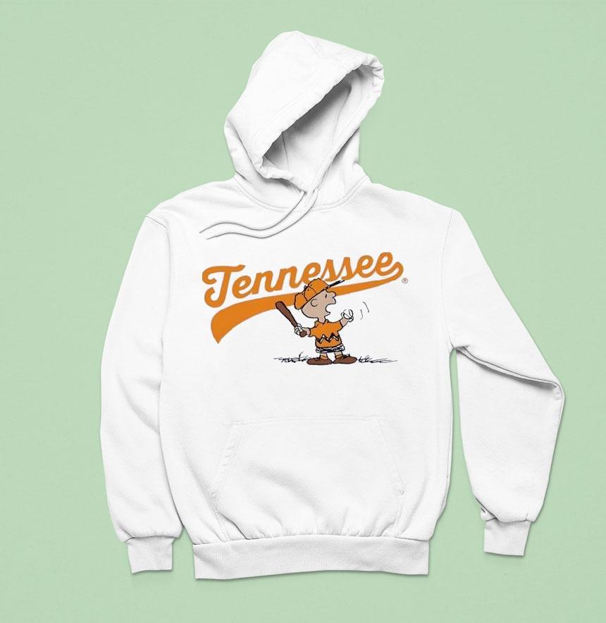Tennessee Volunrs Football Peanuts X Ut Charlie Brown Baseball Shirt Tennessee Volunrs Football Peanuts X Ut Charlie Brown Baseball Shirt