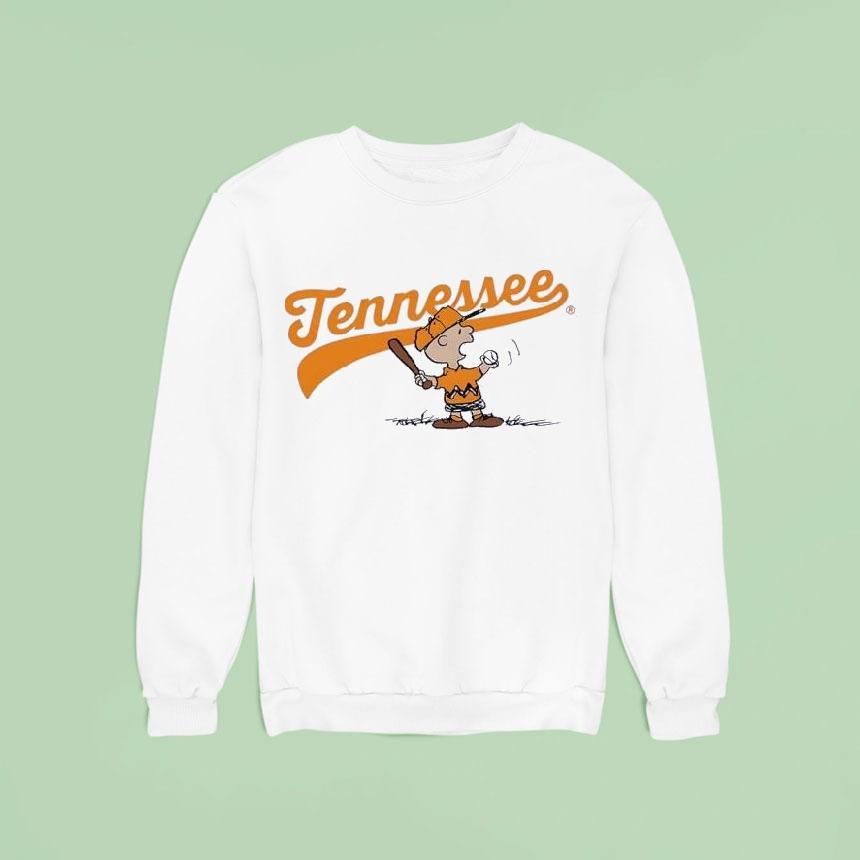 Tennessee Volunrs Football Peanuts X Ut Charlie Brown Baseball Shirt Tennessee Volunrs Football Peanuts X Ut Charlie Brown Baseball Shirt