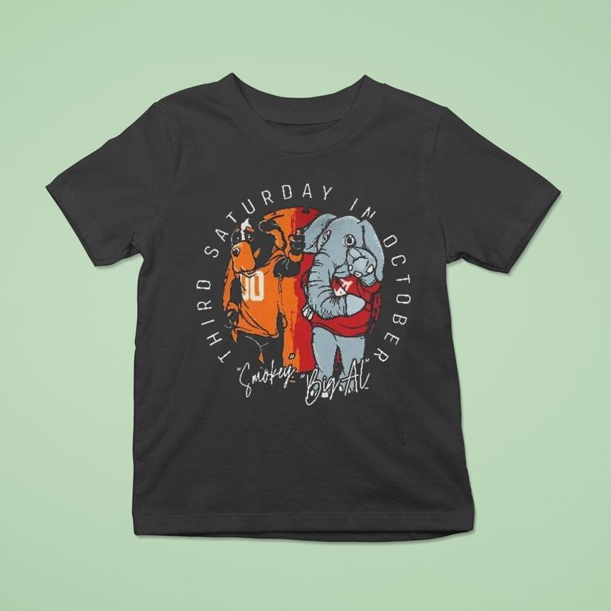 Tennessee Volunrs Vs Alabama Crimson Tide Third Saturday In October Smokey Big Al 2025 Shirt