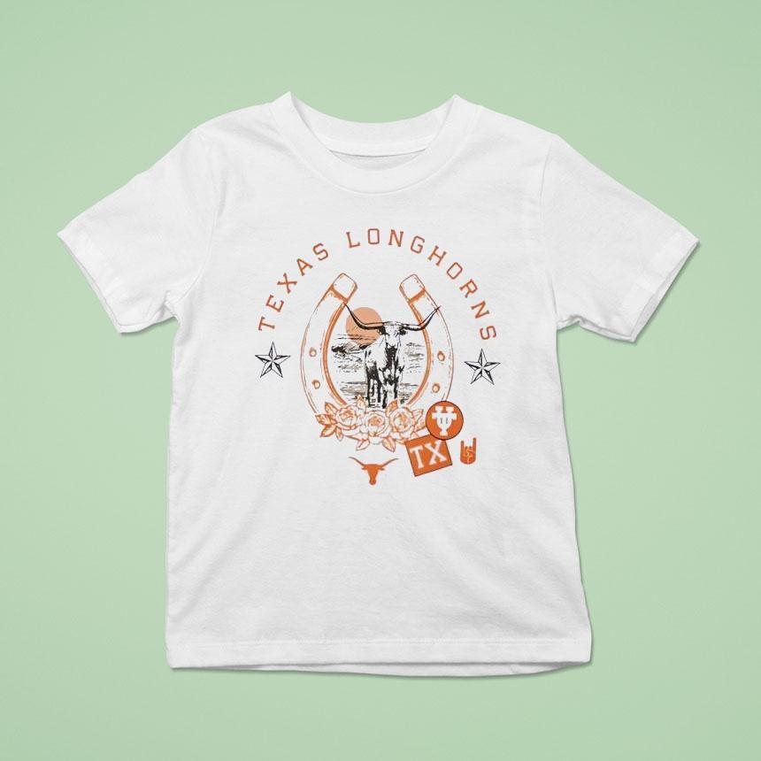 Texas Longhorns Bevo In Horseshoe African Buffalo Shirt
