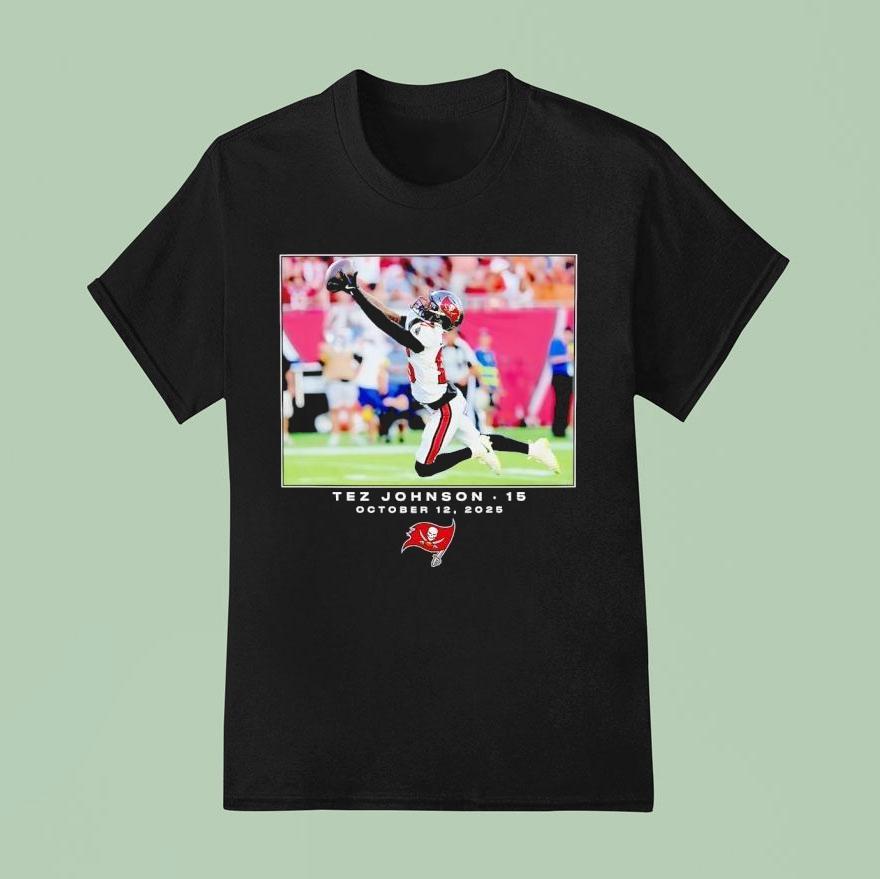Tez Johnson Tampa Bay Buccaneers Nfl 2025 Photo Shirt