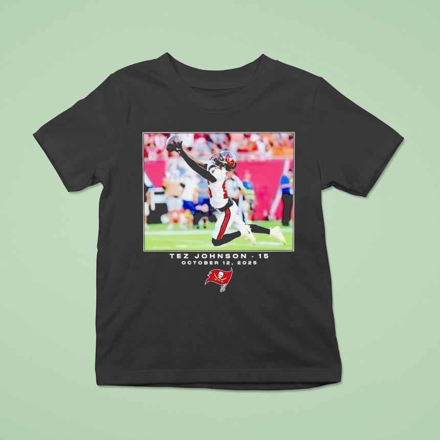 Tez Johnson Tampa Bay Buccaneers Nfl 2025 Photo Shirt