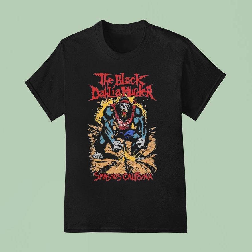 The Black Dahlia Murder Smashes California All 4 In California On October 2025 Gorilla Shirt