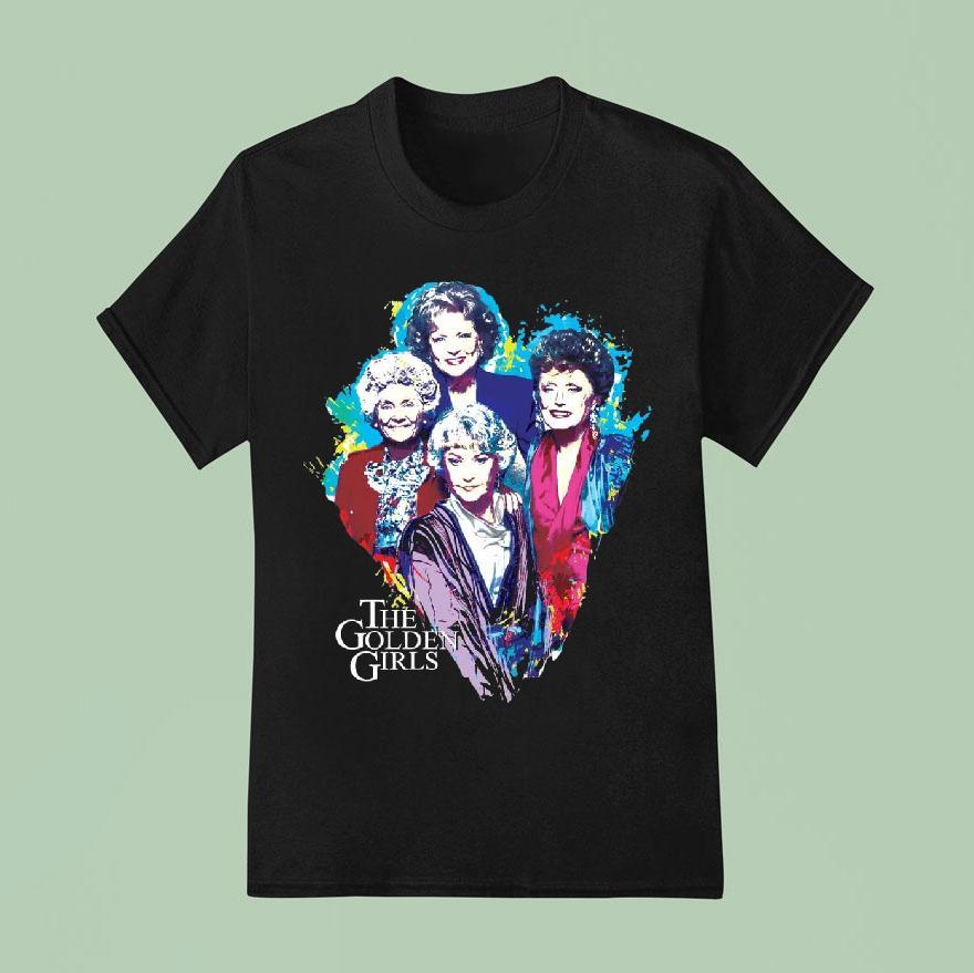 The Golden Girls Paint Splatter Group Shirt