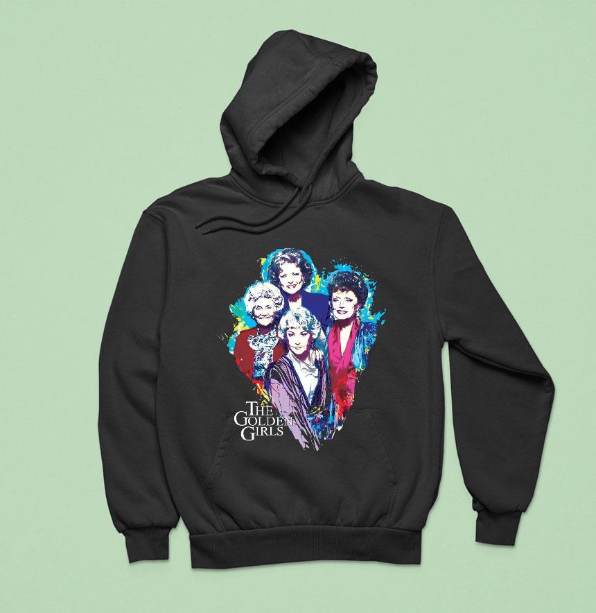 The Golden Girls Paint Splatter Group Shirt The Golden Girls Paint Splatter Group Shirt