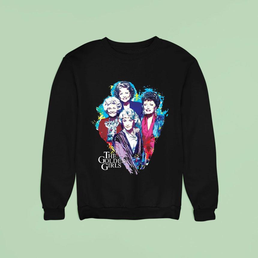 The Golden Girls Paint Splatter Group Shirt The Golden Girls Paint Splatter Group Shirt