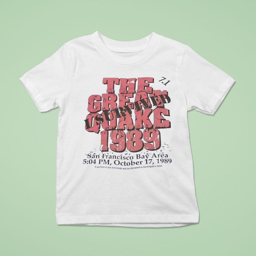 The Great Quake 1989 San Francisco Bay Area Vintage Shirt