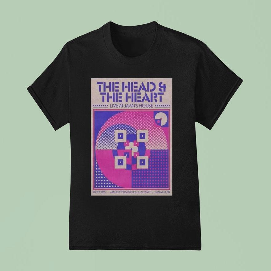 The Head And The Heart October 11 2025 Nashville Shirt