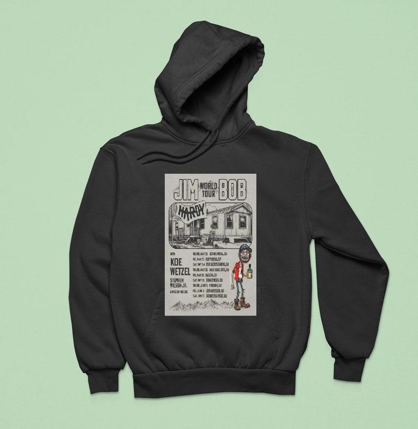 The Jim Bob World Tour 2025 Hardy With Koe Wetzel Music Shirt The Jim Bob World Tour 2025 Hardy With Koe Wetzel Music Shirt