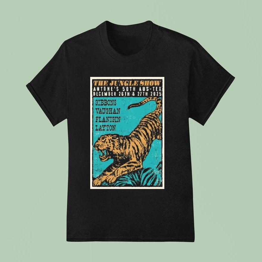 The Jungle Show Antone’s 50th Aus-tex December 26-27 2025 Concert Shirt