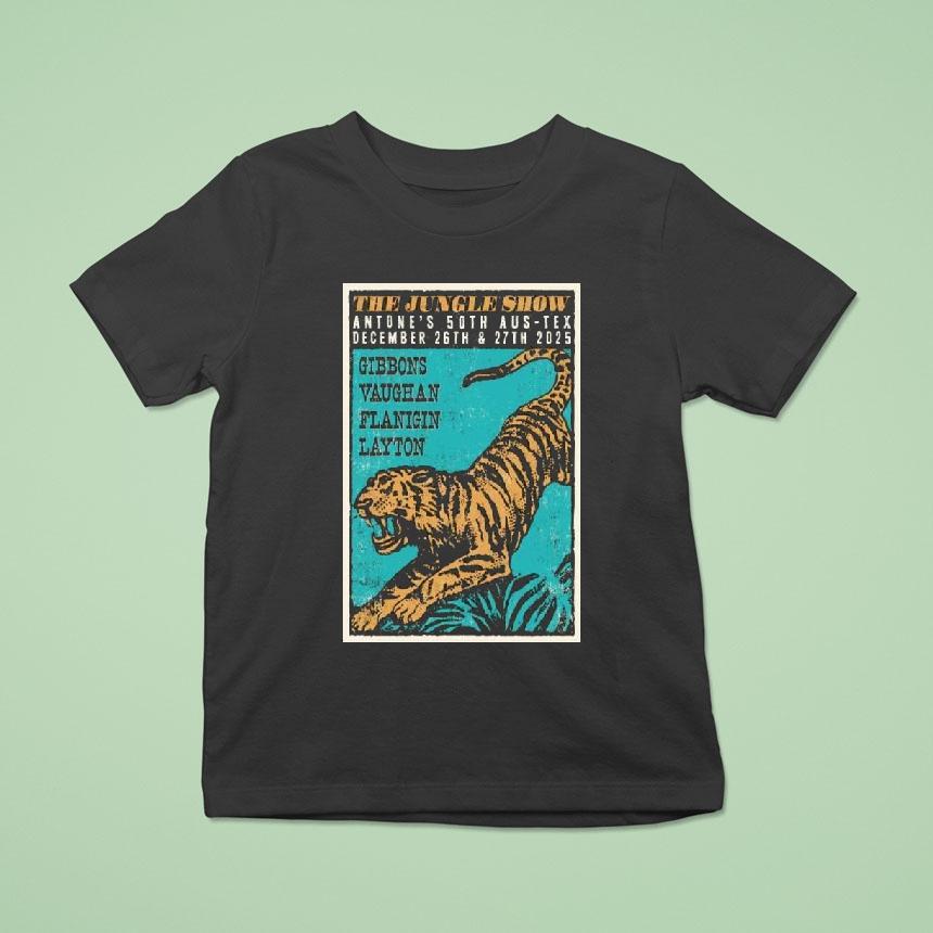The Jungle Show Antone’s 50th Aus-tex December 26-27 2025 Concert Shirt
