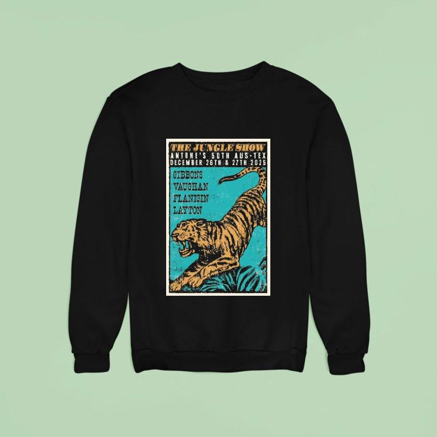 The Jungle Show Antone's 50th Aus-tex December 26-27 2025 Concert Shirt The Jungle Show Antone's 50th Aus-tex December 26-27 2025 Concert Shirt