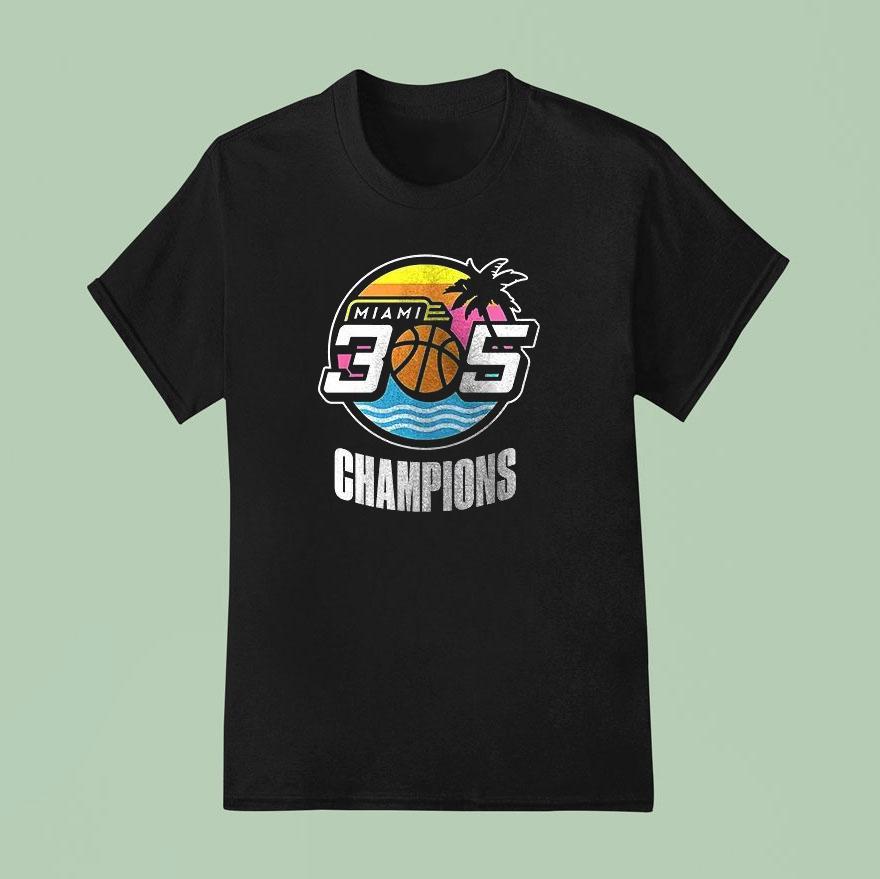The Miami 305 X 2025 Big3 Champions Graphic Shirt