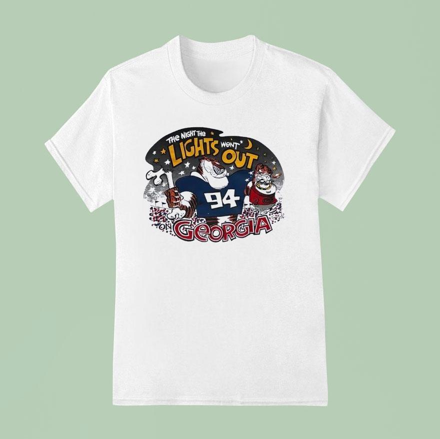 The Night The Lights Went Out Auburn Tigers Vs Georgia Bulldogs Shirt