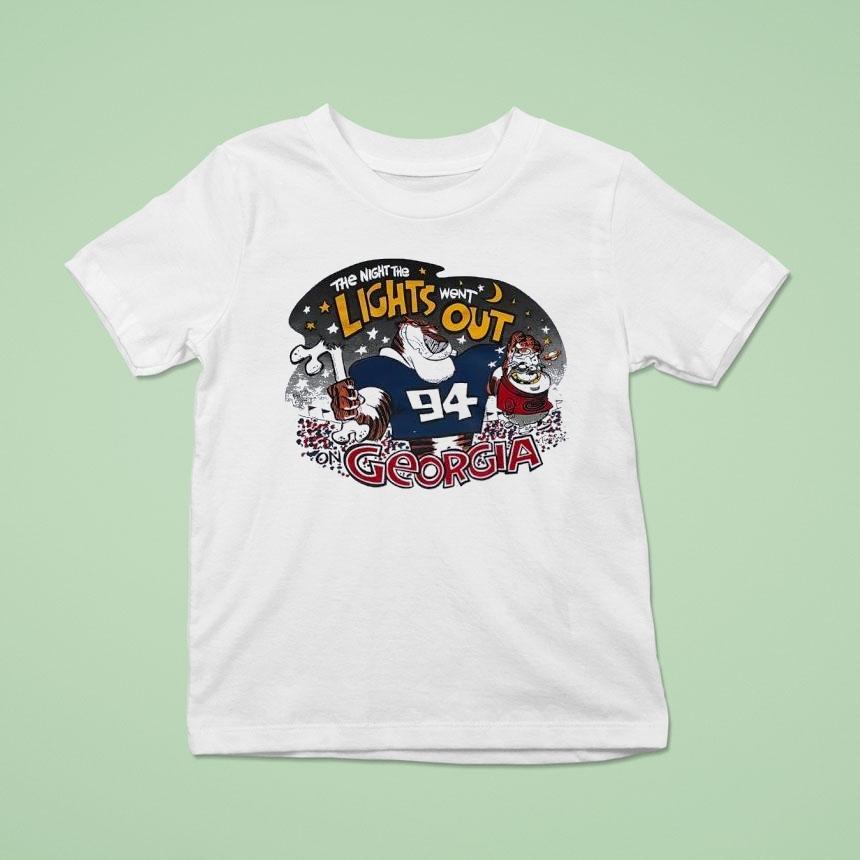 The Night The Lights Went Out Auburn Tigers Vs Georgia Bulldogs Shirt