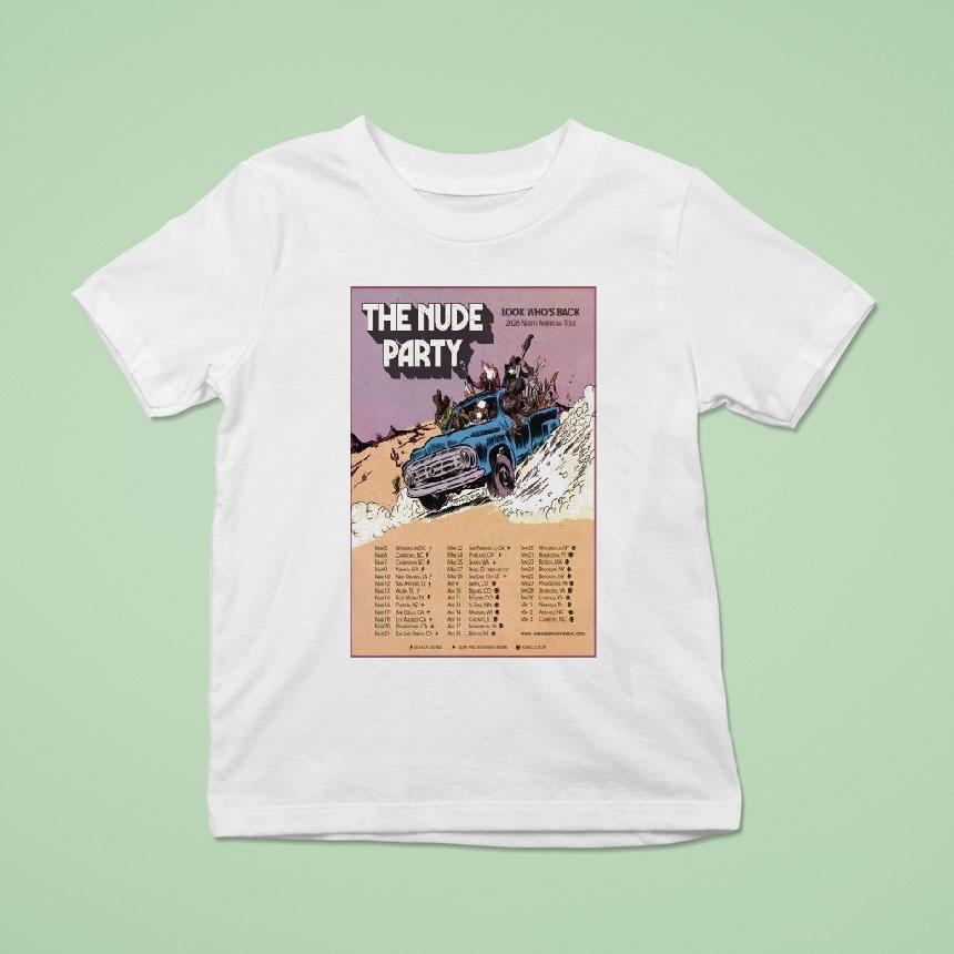 The Nude Party Look Who’s Back 2026 North American Tour Shirt