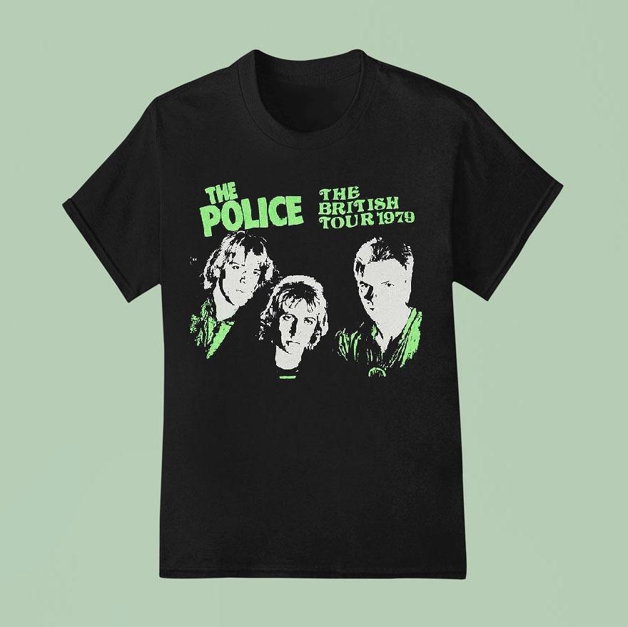 The Police The British Tour 1979 Shirt