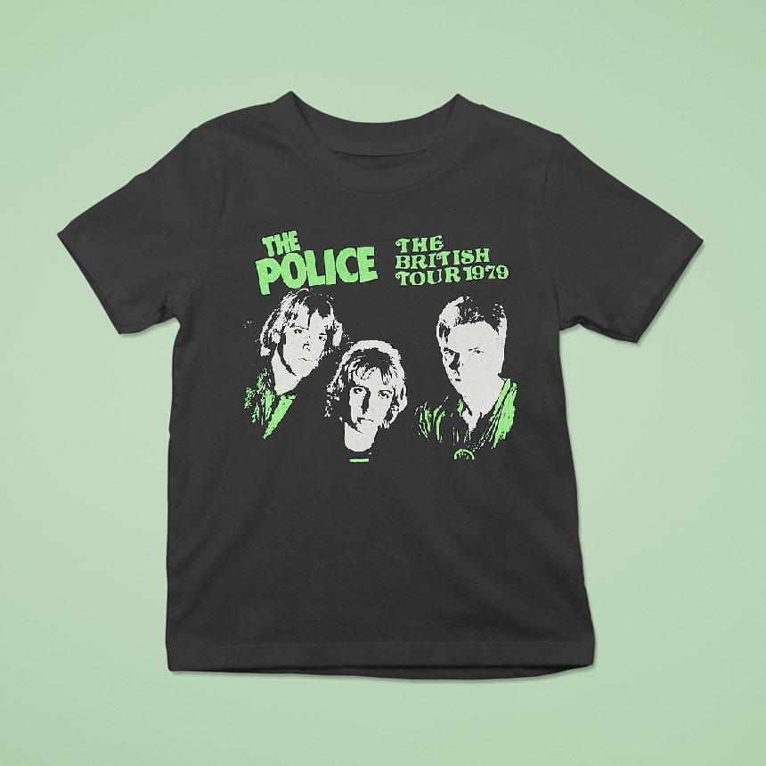 The Police The British Tour 1979 Shirt