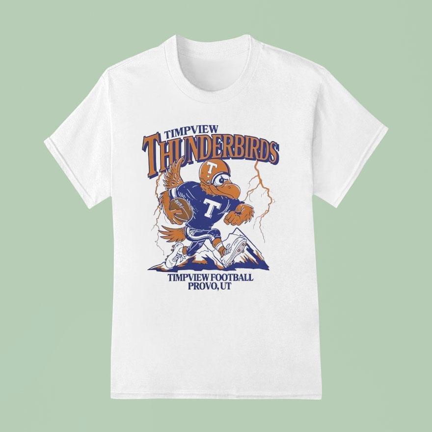 Timpview Thunderbirds Football Mascot Lightning Shirt