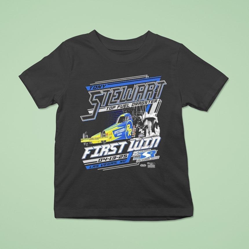 Tony Stewart First Top Fuel Win Las Vegas Nv 25 Years Tony Stewart Racing Shirt