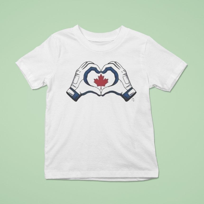 Toronto Blue Jays Canada Heart Hands Shirt
