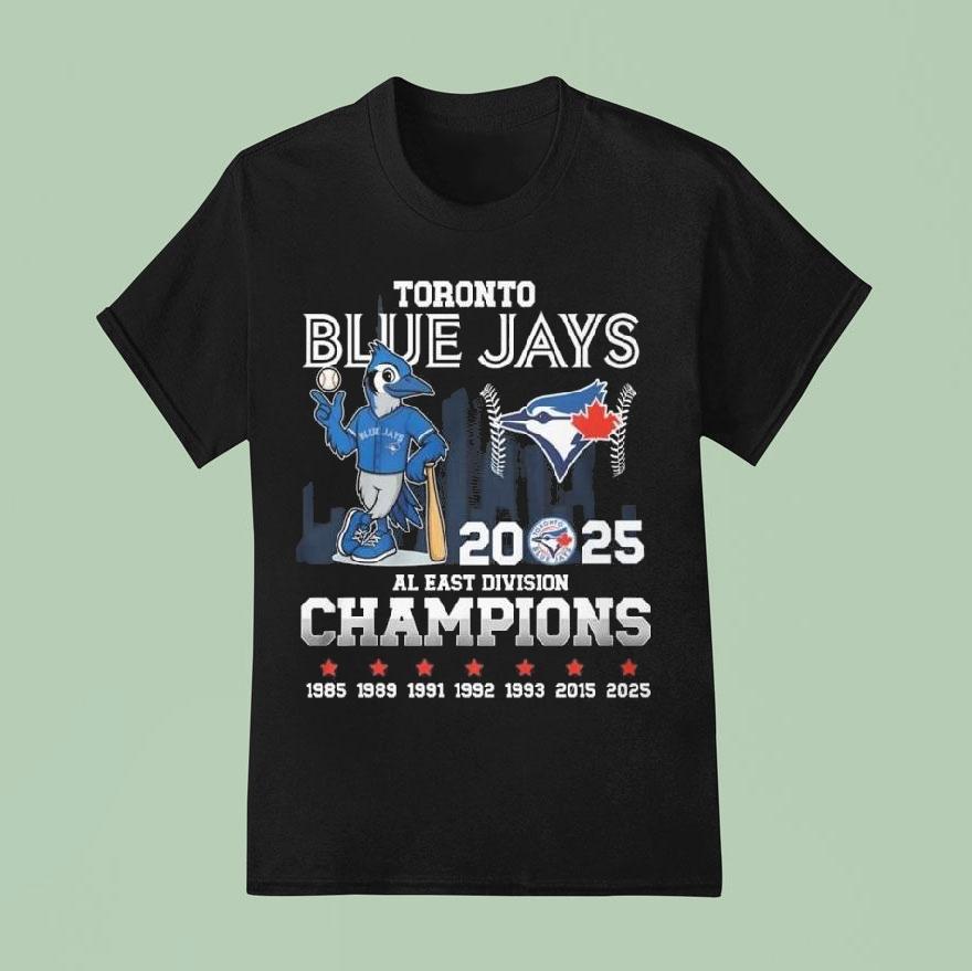 Toronto Blue Jays Mascot 2025 Al East Division Champions 1985-2025 Shirt