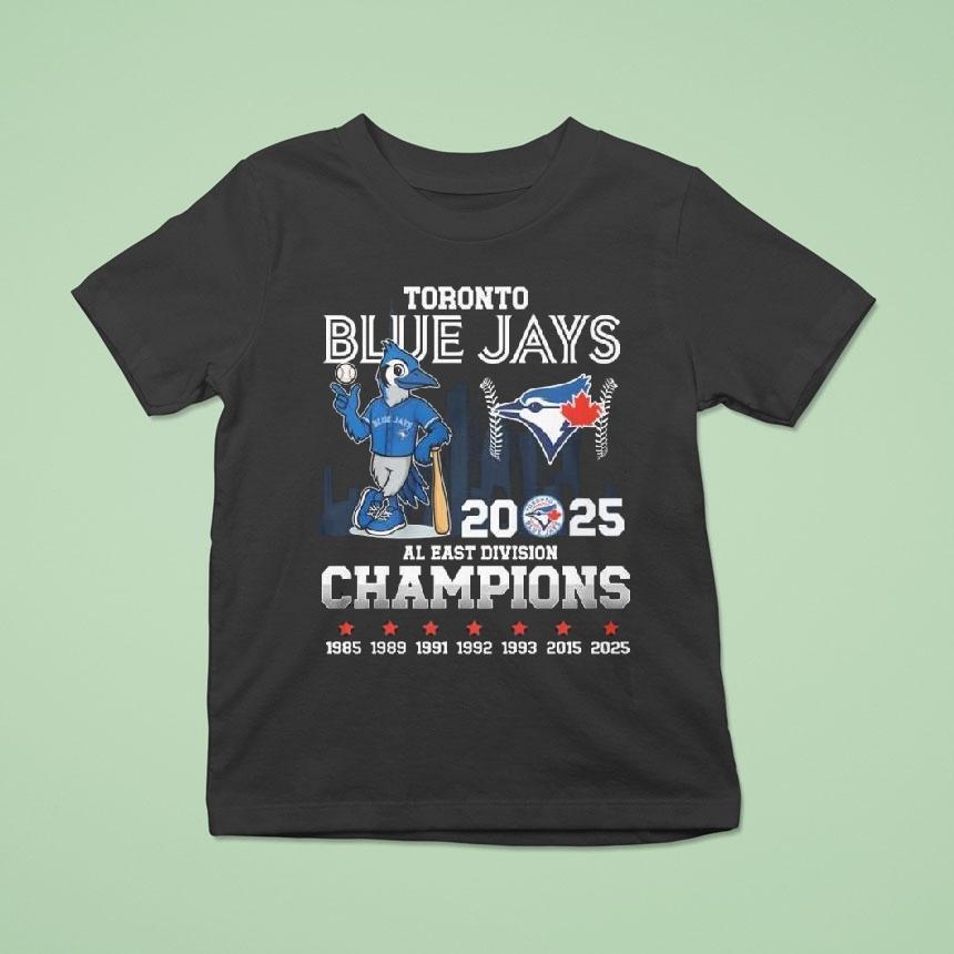 Toronto Blue Jays Mascot 2025 Al East Division Champions 1985-2025 Shirt
