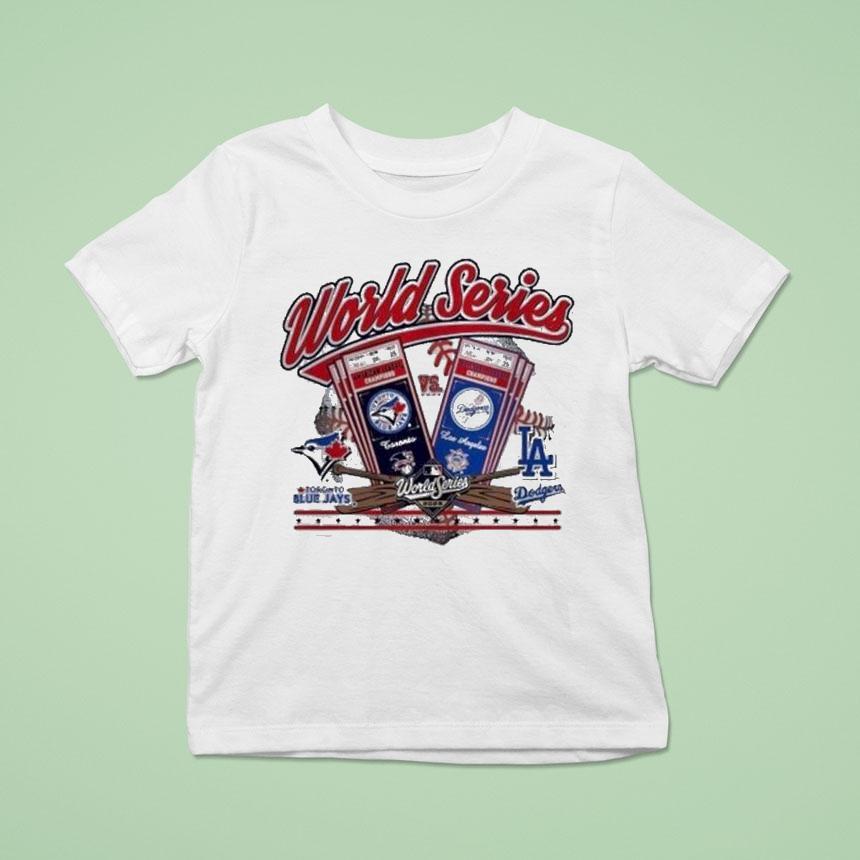 Toronto Blue Jays Vs Los Angeles Dodgers 2025 World Series Ticket Shirt
