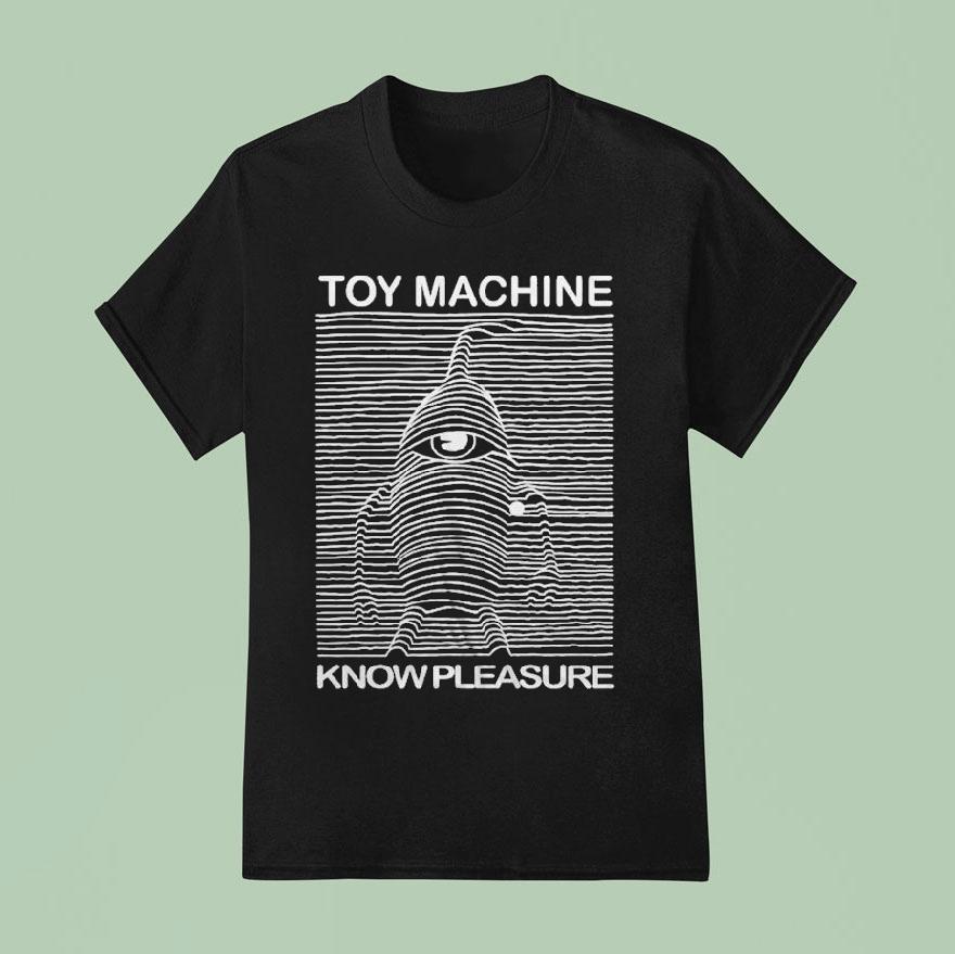 Toy Machine Know Pleaseure Unknown Pleasures Joy Division Shirt