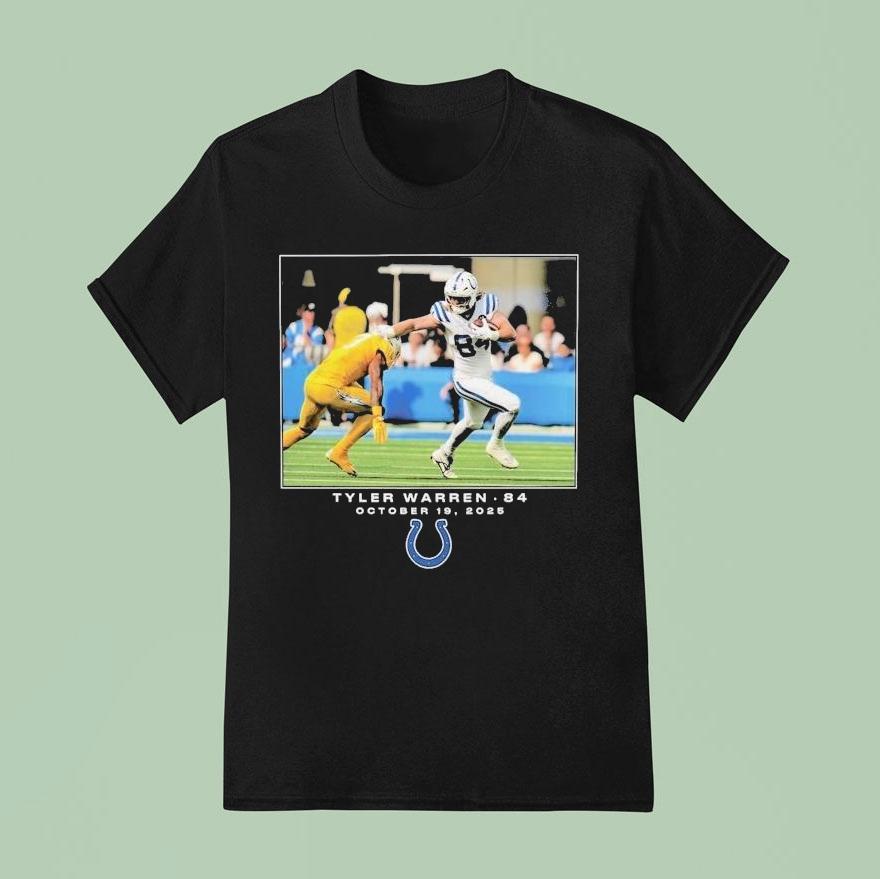 Tyler Warren Indianapolis Colts October 19 2025 Nfl Flash Features Week 7 Shirt