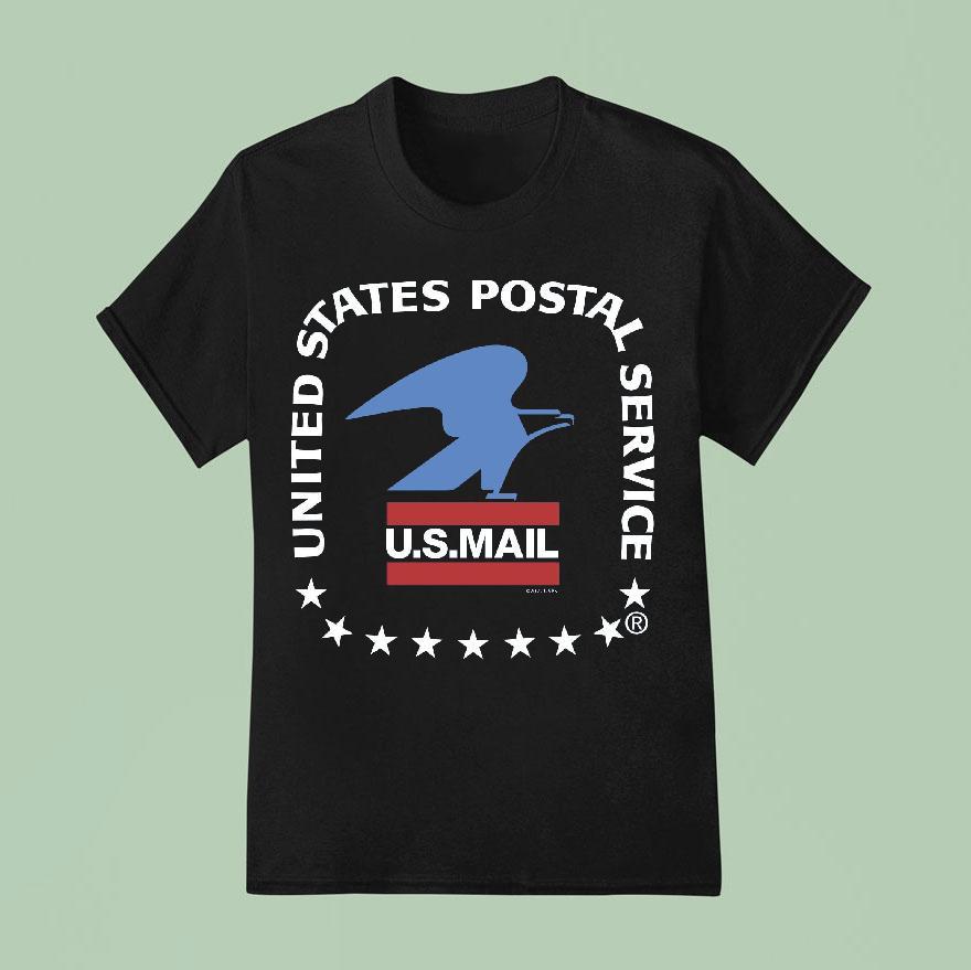 United States Postal Service Us Mail Eagle Logo Shirt