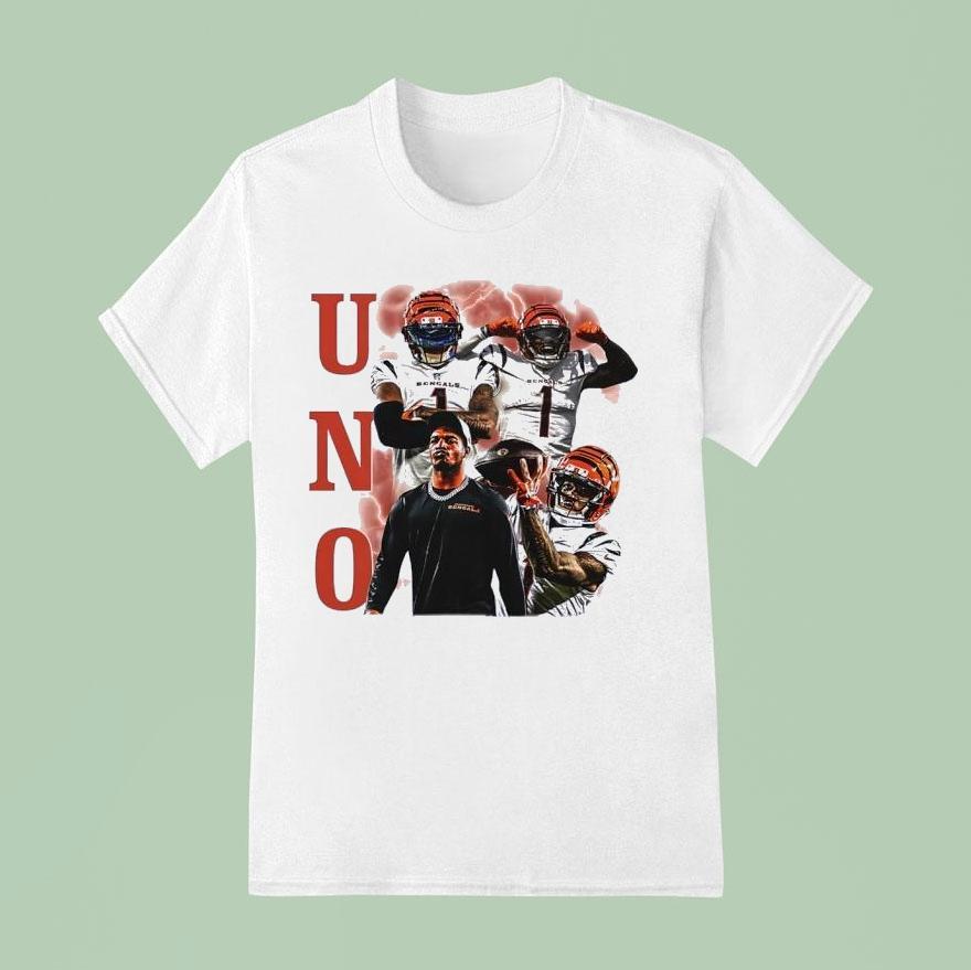 Uno Ja’marr Chase Cincinnati Bengals Football Shirt